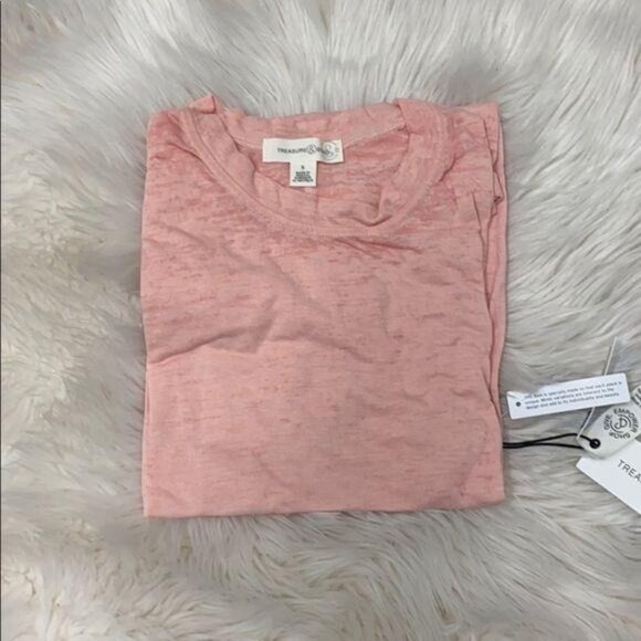 Treasure & Bond Tops - Treasure & Bond Pink Marled Tee